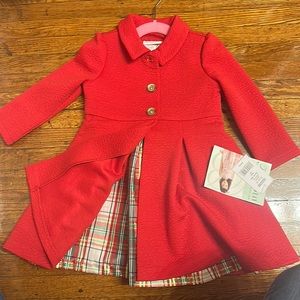 Christmas Dress and Coat Set - 3T - NWT